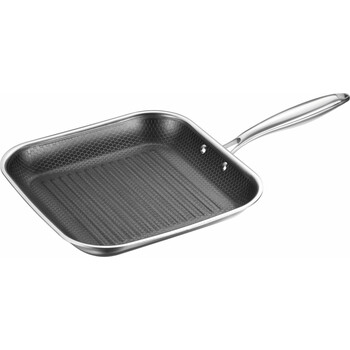 Edenberg Τηγάνι Γκριλ Grill 28 cm από Ανοξείδωτο Ατσάλι, με Αντικολλητική Επίστρωση EB-7658