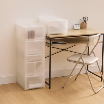 5FIVE Simply smart Πύργος Αποθήκευσης Tide N Stack με 4 Συρτάρια - Διαφανές 55x30x40εκ 212762