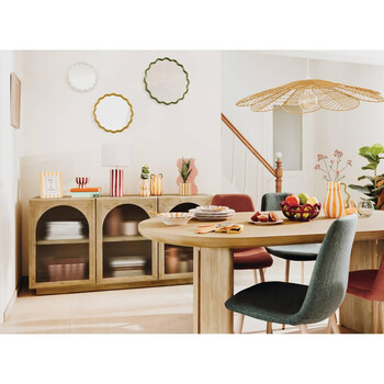 Atmosphera Ξύλινος Καθρέφτης Τοίχου, 48 x 1,8 x 62 cm 210449