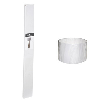 Atmosphera Επιδαπέδιο Φωτιστικό Μίνιμαλ από Ξύλο Πεύκου με Υφασμάτινο Καπέλο, 185εκ. Καλώδιο, 1xE27 Ντουί (Χωρίς Λαμπτήρα) 178923B