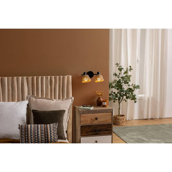 Atmosphera Δίφωτο Φωτιστικό Τοίχου/Οροφής Myha με Σχοινί 28 x 15 x 19,5 cm 205972