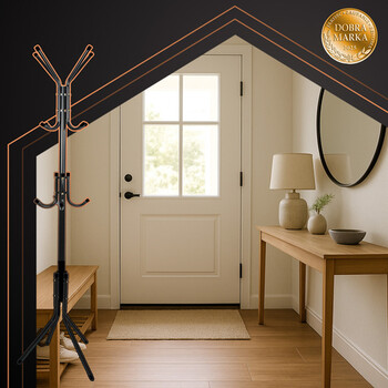 Ruhhy Μεταλλικός Καλόγερος 170 εκ Ύψους , Μαύρος 26362