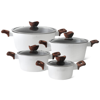 Edenberg Σετ Μαγειρικά Σκεύη 8 τεμαχίων Αλουμινίου με Αντικολλητική Επίστρωση EB-7435