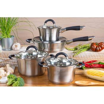 Edenberg Σετ Ανοξείδωτων Σκευών 8 Τεμαχίων EB-2407