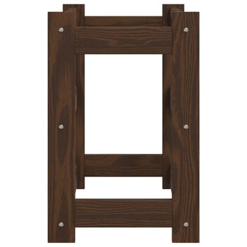 vidaXL Ραφιέρα Κρασιών για 12 Μπουκάλια Καφέ από Μασίφ Ξύλο Πεύκου 373388