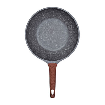 ESTIA Αλουμινένιο Αντικολλητικό Γουόκ με Πέτρινη Επίστρωση 28cm 01-1223