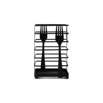 Edenberg Μαύρη Θήκη Μαχαιροπήρουνων από Ανοξείδωτο Ατσάλι EB-311