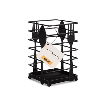 Edenberg Μαύρη Θήκη Μαχαιροπήρουνων από Ανοξείδωτο Ατσάλι EB-311