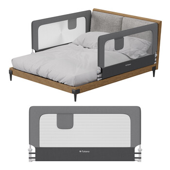 Tulano Προστατευτικό Κιγκλίδωμα Κρεβατιού 150 cm Cover 30 Γκρι 5903796017571