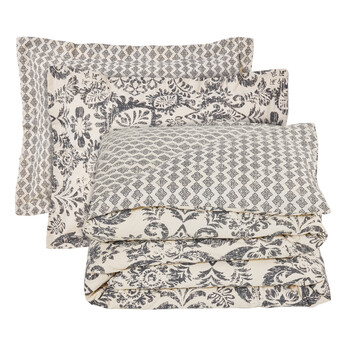 DAS HOME Σετ Σεντόνια King Happy Μαύρο & Μπεζ 502108309677