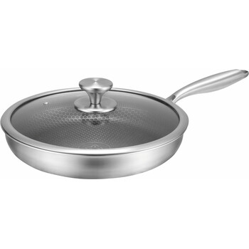 Edenberg Τηγάνι Με Καπάκι από Ανοξείδωτο Ατσάλι με Αντικολλητική Επίστρωση 26cm EB-6934