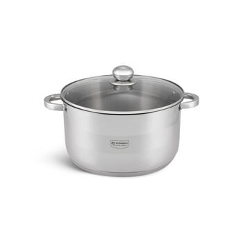 Edenberg Ατσάλινη Κατσαρόλα 9,5L με Καπάκι από Ανοξείδωτο Χάλυβα για Επαγωγή & Αερίου EB-3009