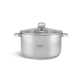 Edenberg Ατσάλινη Κατσαρόλα 9,5L με Καπάκι από Ανοξείδωτο Χάλυβα για Επαγωγή & Αερίου EB-3009
