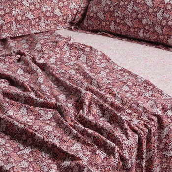 DAS HOME Σετ Υπέρδιπλή Παπλωματοθήκη Casual Bordeaux & Nude 406009205433