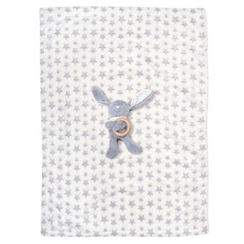 GREENWICH POLO CLUB Κουβέρτα Fleece Αγκαλιάς Essential σε Μπλε και Λευκό 220511708844