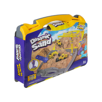 Isotrade Σετ Δημιουργικής Άμμου XXL με Κατασκευαστικά Οχήματα σε Βαλίτσα 36x7x29 cm 26766