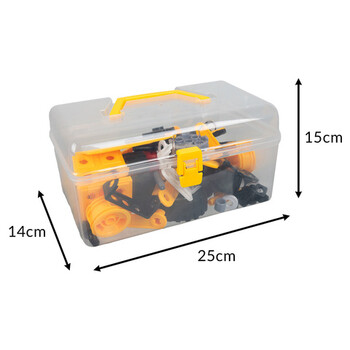 Iso Trade Σετ 100 τμχ Δημιουργικής Κατασκευής3D Μπλοκ - Παιδικά Οχήματα 26329