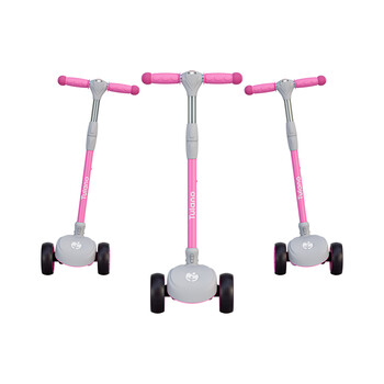 Tulano Παιδικό Scooter από 3 ετών Ροζ Τρίτροχο Πτυσσόμενο με LED έως 50 kg 5903796019254