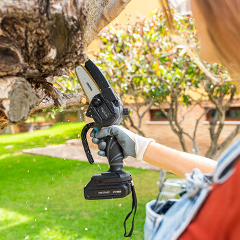Cecotec Αλυσοπρίονο Χειρός 4" MontanaForce 4000 με Μπαταρία 21V. Λίπανση με κουμπί. Περιλαμβάνει βαλιτσάκι, επιπλέον αλυσίδα και σετ αξεσουάρ. CEC-106754