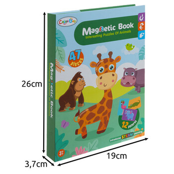 Isotrade Μαγνητικό Παιχνίδι Puzzle Montessori Κατασκευών 26.5 x 3.5 x 19 εκ. για Παιδιά από 3 Ετών 26336