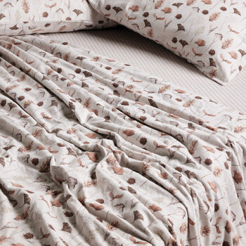 DAS HOME Σετ 3τμχ Σεντόνια Μονά 170x260εκ. Καφέ, Beige-brown 5204850253691