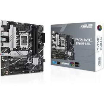 ASUS PRIME B760M-A D4-CSM Intel B760 LGA 1700 micro ATX (90MB1D00-M1EAYC) (ASU90MB1D00-M1EAYC)