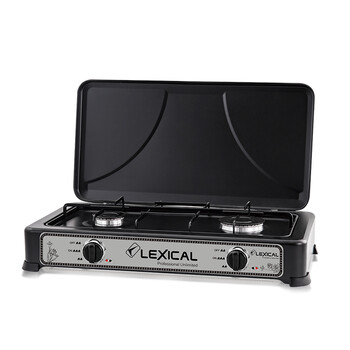 Lexical gas Stove 2 Burners Black lgs-2812-2