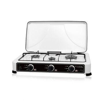 Lexical gas Stove 3 Burners White lgs-2813-1