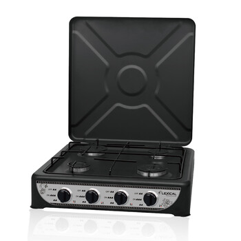 Lexical gas Stove 4 Burners Black lgs-2814-2