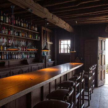 Armonia Lux - Κρεμαστό Φωτιστικό E27 Μονόφωτο Industrial Μέταλλο Μαύρο Χρυσό Εσωτερικό Καμπάνα - Μ37 x Π37 x Υ20cm