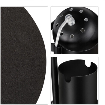 Focus Desk Black - Επιτραπέζιο Μονόφωτο E27 Μοντέρνο Μέταλλο Μαύρο Καμπάνα - Μ12 x Π15 x Υ38cm