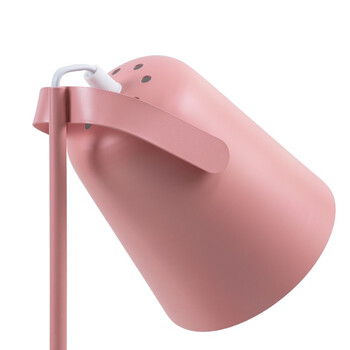 Focus Desk Pink - Επιτραπέζιο Μονόφωτο E27 Μοντέρνο Μέταλλο Ροζ Καμπάνα - Μ12 x Π15 x Υ38cm