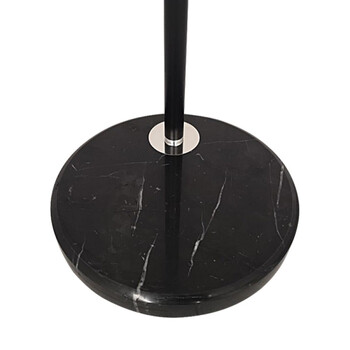 Arc Elegance - Επιδαπέδιο Μονόφωτο E27 Μοντέρνο Μέταλλο - Ύφασμα Μαύρο Καμπάνα - Μ38 x Π38 x Υ172cm