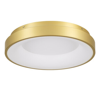 Gold Aura - Πλαφονιέρα Μονόφωτο LED 75W Μοντέρνο Χρυσό Minimal 3 Αποχρώσεις - Μ45 x Π45 x Υ8.5cm