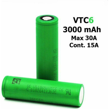 Sony Konion - Επαναφορτιζόμενη Μπαταρία 18650 Li-ion 3000mAh 3.7V 30A - Flat Pin - 1τμχ