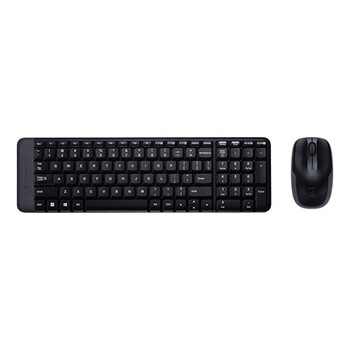 Logitech MK220 - Ασύρματο Σετ Πληκτρολόγιο & Ποντίκι USB - Αγγλικό US - Μαύρο