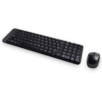 Logitech MK220 - Ασύρματο Σετ Πληκτρολόγιο & Ποντίκι USB - Αγγλικό US - Μαύρο
