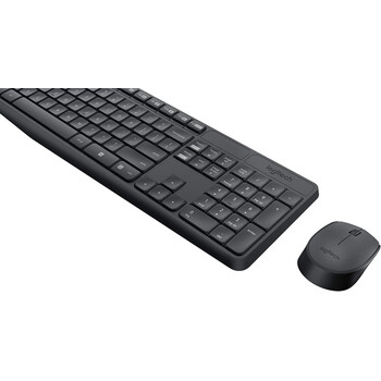 Logitech MK235 - Ασύρματο Σετ Πληκτρολόγιο & Ποντίκι USB - Αγγλικό US - Μαύρο