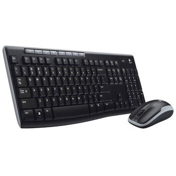 Logitech MK270 - Ασύρματο Σετ Πληκτρολόγιο & Ποντίκι USB - Αγγλικό US - Μαύρο