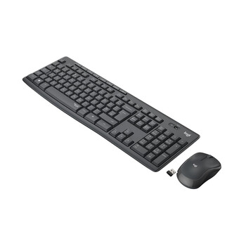 Logitech MK295 - Ασύρματο Σετ Πληκτρολόγιο & Ποντίκι USB - Αγγλικό US - Μαύρο
