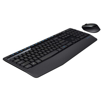 Logitech MK345 - Ασύρματο Σετ Πληκτρολόγιο & Ποντίκι USB - Αγγλικό US - Μαύρο