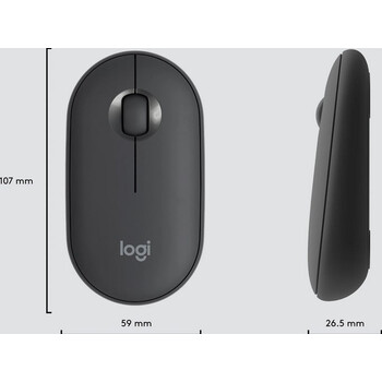 Logitech MK470 - Ασύρματο Σετ Πληκτρολόγιο & Ποντίκι USB - Αγγλικό US - Μαύρο