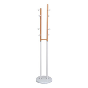 VenCore Nordic 5520-10003 - Καλόγερος Μεταλλικός Λευκός-Φυσικό 37x37x170cm