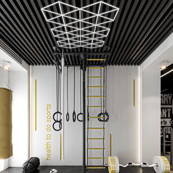 HexaLine - Διακοσμητικό LED Φωτιστικό Πάνελ Οροφής Πολυγωνικού Σχεδιασμού με Εσωτερικά Μοτίβα - 224W 110-240V - Μ482.8 x Π279.6 x Υ2.5cm - Ψυχρό Λευκό 6500K