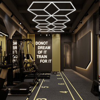 VertaRay - Διακοσμητικό LED Φωτιστικό Πάνελ Οροφής Πολυγωνικού Σχεδιασμού με Εσωτερικά Μοτίβα - 387W 110-240V - Μ487.5 x Π242.8 x Υ2.5cm - Ψυχρό Λευκό 6500K