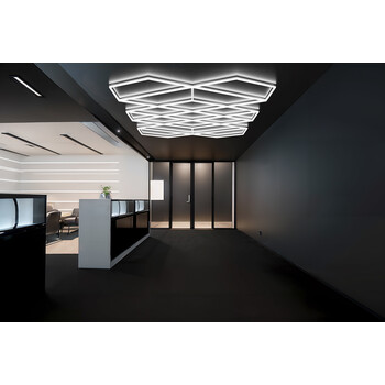 NeoPanel - Διακοσμητικό LED Φωτιστικό Πάνελ Οροφής Πολυγωνικού Σχεδιασμού με Εσωτερικά Μοτίβα - 413W 110-240V - Μ482.8 x Π279.6 x Υ2.5cm - Ψυχρό Λευκό 6500K