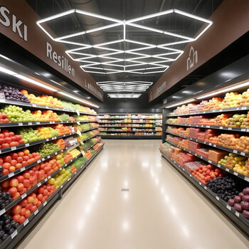 NeoPanel - Διακοσμητικό LED Φωτιστικό Πάνελ Οροφής Πολυγωνικού Σχεδιασμού με Εσωτερικά Μοτίβα - 413W 110-240V - Μ482.8 x Π279.6 x Υ2.5cm - Ψυχρό Λευκό 6500K