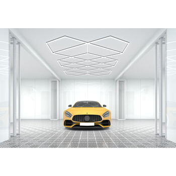 NeoPanel - Διακοσμητικό LED Φωτιστικό Πάνελ Οροφής Πολυγωνικού Σχεδιασμού με Εσωτερικά Μοτίβα - 413W 110-240V - Μ482.8 x Π279.6 x Υ2.5cm - Ψυχρό Λευκό 6500K