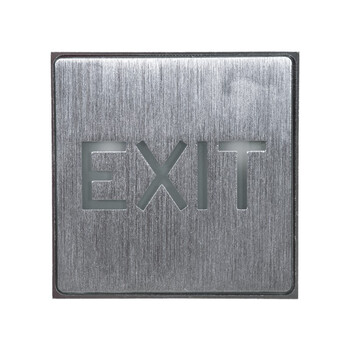 Φωτιστικό Αλουμινίου LED Εξόδου EXIT - 1W AC 220-240V - Μ11 x Π11 x Υ3cm - Πράσινο