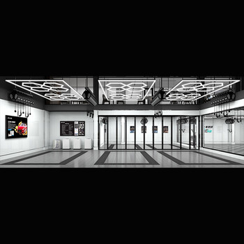 GridAura - Διακοσμητικό LED Φωτιστικό Πάνελ Οροφής Πολυγωνικού Σχεδιασμού με Εσωτερικά Μοτίβα - 456W 110-240V - Μ484.0 x Π243.3 x Υ2cm - Ψυχρό Λευκό 6500K